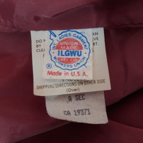 Vtg 80's Leather Suede Open Front Cardigan Boxy Jacket Dusty Mauve Pink Sz L - Picture 5 of 11